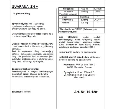 Guarana silny ekstrakt na energię podniecenie sex